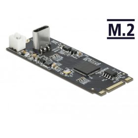   Delock Átalakító M.2 kulcs B+M apa - USB Type-C  csatlakozó (63174)