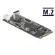 Delock Átalakító M.2 kulcs B+M apa - USB Type-C  csatlakozó (63174)