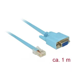   Delock RS-232 DB9 típusú adapter anya > 1 x RS-232 RJ45 soros apa 1m (63341)