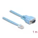 Delock RS-232 DB9 típusú adapter apa - 1 x RS-232 RJ45 soros apa 1 m