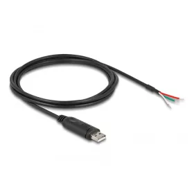   Delock Adapter kábel A-típusú USB 2.0 - soros RS-485 3 nyílt vezetékvéggel 2 m (63509)