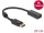 Delock Adapter DisplayPort 1.2-dugós csatlakozó -HDMI-csatlakozóhüvely 4K passzív fekete (63559)