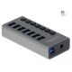 Delock 7 portos kapcsolós USB 3.0 HUB (63669)