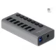 Delock 7 portos kapcsolós USB 3.0 HUB (63669)