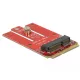 Delock Mini PCIe adapter > M.2 aljzat E nyílással