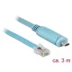 Delock USB 2.0 C-típusú apa > 1 x soros RS-232 RJ45 apa 3m kék (63914)