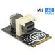 Delock Adapter M.2 Kulcs M > SFF-8643 NVMe horizontális 2242 (63918)