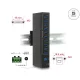 Delock Külső ipari HUB 10 x USB 3.0 A-típusú 20 kV ESD védelemmel (63919)