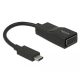 Delock Adapter USB Type-C  csatlakozódugóval > VGA csatlakozóhüvellyel (DP váltakozó mód) (63923)