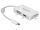Delock Adapter USB Type-C-dugós csatlakozó > VGA / HDMI / DVI-csatlakozóhüvely fehér (63924)