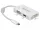 Delock Adapter USB Type-C-dugós csatlakozó > VGA / HDMI / DVI-csatlakozóhüvely fehér (63924)