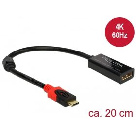   Delock DisplayPort átalakító USB Type-C kijelzőhöz 4K, 60Hz (63928)