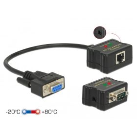   Delock Bovíto RS-232 DB9 anya RJ45 anya - RS-232 DB9 apa RJ45 anya ESD védelem 1200 m távolságban sz