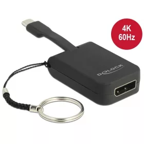   Delock USB Type-C  adapter DisplayPort-hoz (DP Alt Mode) 4K 60 Hz - kulcstartón