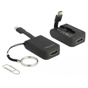  Delock USB Type-C adapter HDMI-hoz (DP Alt Mode) 4K 30 Hz - kulcstartón
