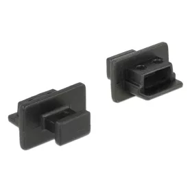   Delock 64011 USB 2.0 Mini-B kimenethez porvédő fogantyúval 10 db fekete