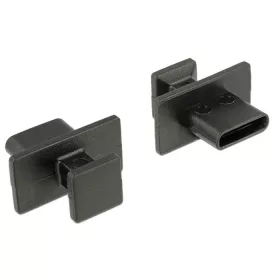   Delock Porvédő USB Type-C  kimenethez nagy fogantyúval 10 darab fekete