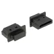 Delock 64029 HDMI-A kimenethez porvédő fogantyúval 10 db fekete
