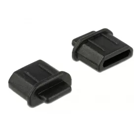   Delock Porvédő HDMI micro-D típusú kimenethez fogantyúval 10 db fekete