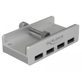   Delock külső USB 3.0 hub 4 bemenettel záró csavarral (64046)