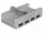 Delock külső USB 3.0 hub 4 bemenettel záró csavarral (64046)