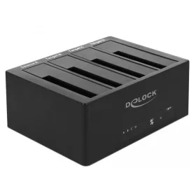   Delock 4x 2.5"-3.5" merevlemez dokkoló fekete (64063)