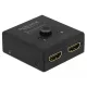 Delock HDMI 2 - 1 kapcsoló kétirányú 4K 60 Hz kompakt (64072)