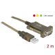 Delock Adapter, USB 2.0 A-típusú > 1 db soros DB9 RS-232 (64073)