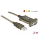 Delock Adapter, USB 2.0 A-típusú > 1 db soros DB9 RS-232 (64073)