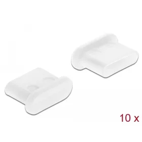 Delock USB-C porvédő 10 db fehér (64095)