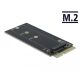 Delock SATA 22 tűs apa - M.2 B-kulcs csatlakoztató adapter (64099)