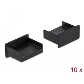 Delock USB-A kimenethez porvédő fekete 10db (64102)