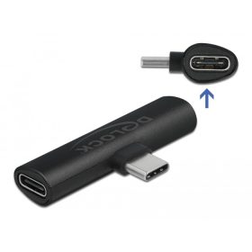   Delock Fekete adapter USB Type-C  - 2 db. USB Type-C  PD (64114)