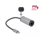 Delock Szürke USB Type-C  adapter tápellátó portos Gigabit LAN-hez