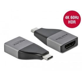   Delock USB Type-C  adapter HDMI (DP Alt Mode) 4K 60 Hz + HDR   kompakt kialakítású (64119)