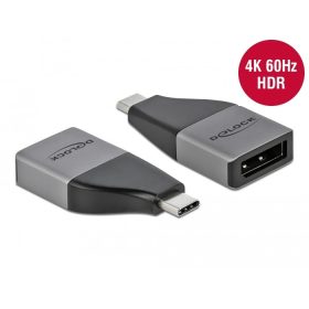   Delock USB Type-C - DisplayPort (DP Alt Mode) kompakt kialakítású adapter 4K, 60Hz (64120)