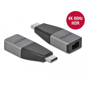   Delock USB Type-C adapter mini DisplayPort (DP Alt Mode) 4K 60 Hz – kompakt kialakítású (64121)