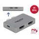 Delock Kettős HDMI adapter MacBook-hoz 4K 60 Hz és PD 3.0-s (64123)