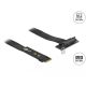 Delock M.2 kulcs M - U.2 SFF-8639 NVMe adapter hajlított 20 cm hosszú kábellel (64135)