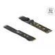 Delock Riser kártya M.2 Key M Extension NVMe 20 cm hosszú kábellel (64136)