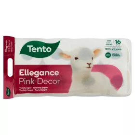   TENTO toalettpapír Ellegance Pink Decor 3 rétegű 16 tekercses