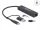 Delock 64149 USB3.0 HUB 4 portos + Gigabit LAN fekete
