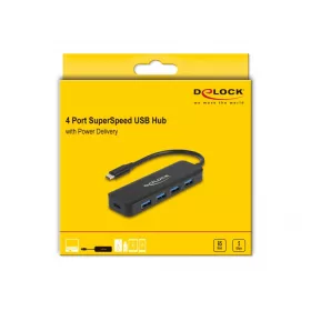   Delock USB Type-C  Hub 4 Port USB 3.2 Gen 1 Power Delivery-vel 85 Watt