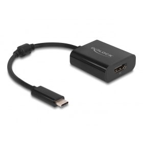   Delock USB Type-C  adapter HDMI (DP Alt Mode) 8K-hez HDR funkcióval fekete