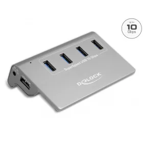 Delock USB 3.2 Gen 2 Hub 4 A-típusú USB porttal (64181)