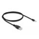 Delock A-típusú USB 2.0 kábel apa - 4 db. nyitott vezeték 1 m fekete (64184)