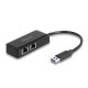 Delock A-típusú USB adapter   2 x Gigabit LAN (64194)