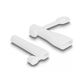   Delock Porvédő takarás A-típusú USB apa és Apple Lightning apa számára 2 db-os fehér