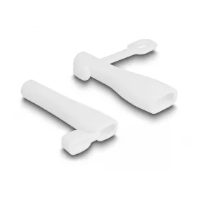   Delock Porvédő takarás A-típusú USB apa és USB Type-C apa számára 2 db-os fehér
