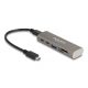 Delock 3 portos USB 10 Gbps hub beépített SD és Micro SD kártyaolvasóval, valamint USB Type-C  csatlakoztatóval